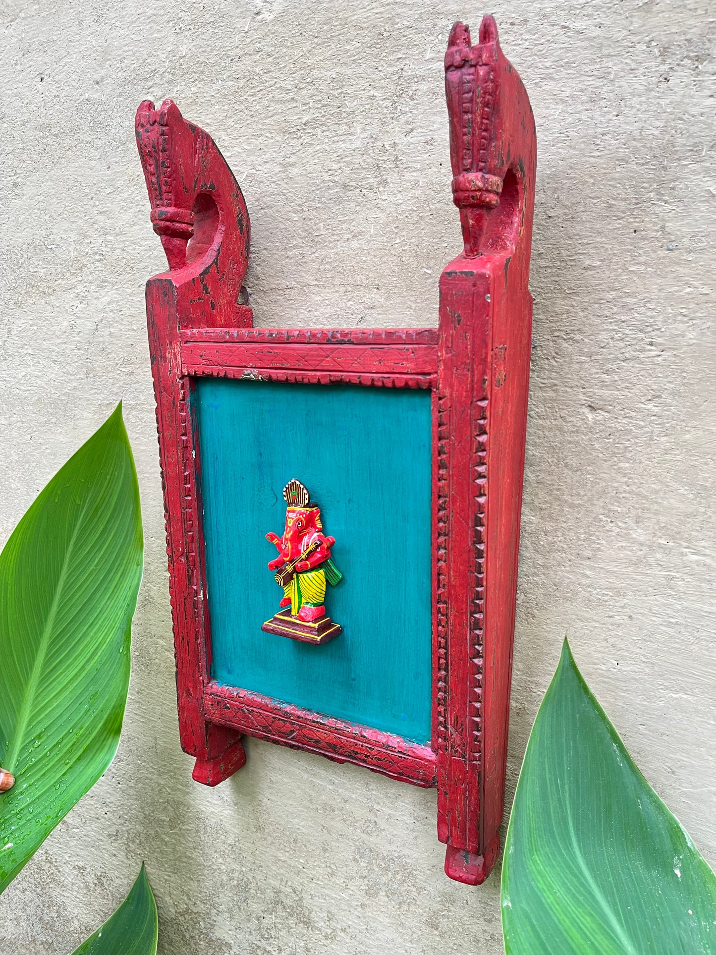 Wood Hand Painted Ganesh Frame