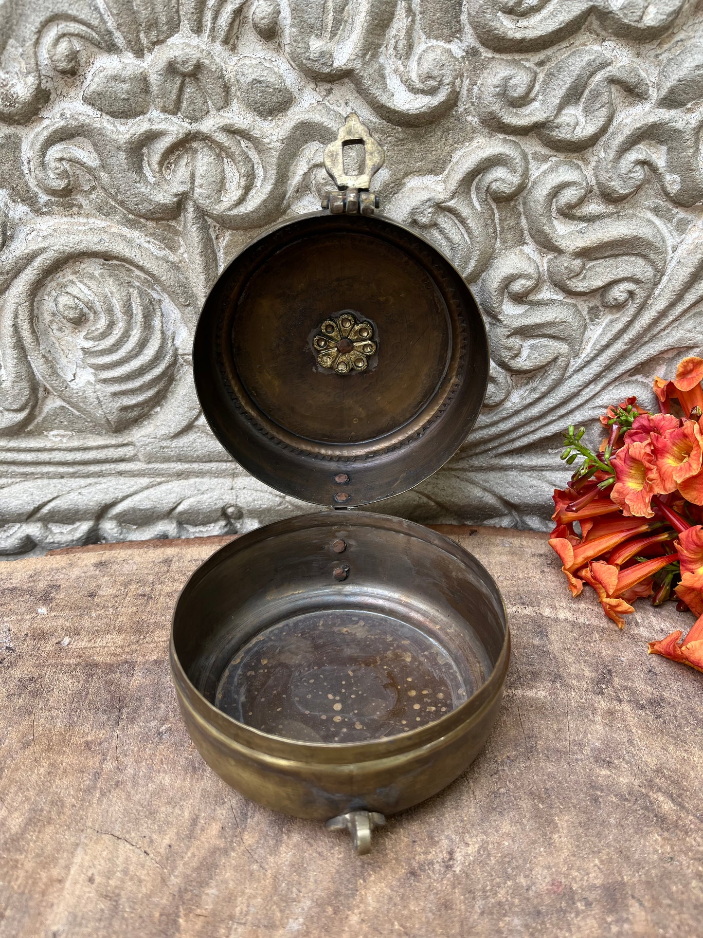 Brass Vintage Pan Box