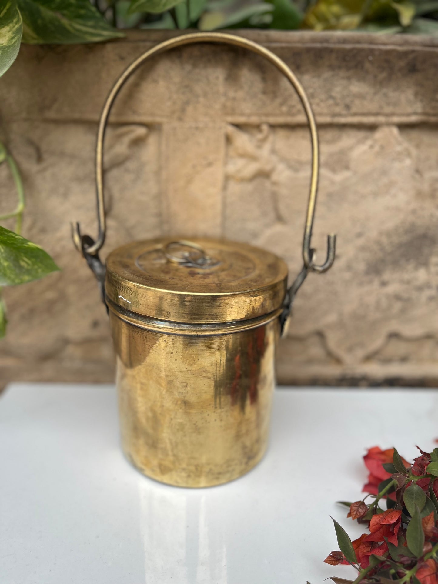 Brass Vintage Milk Box