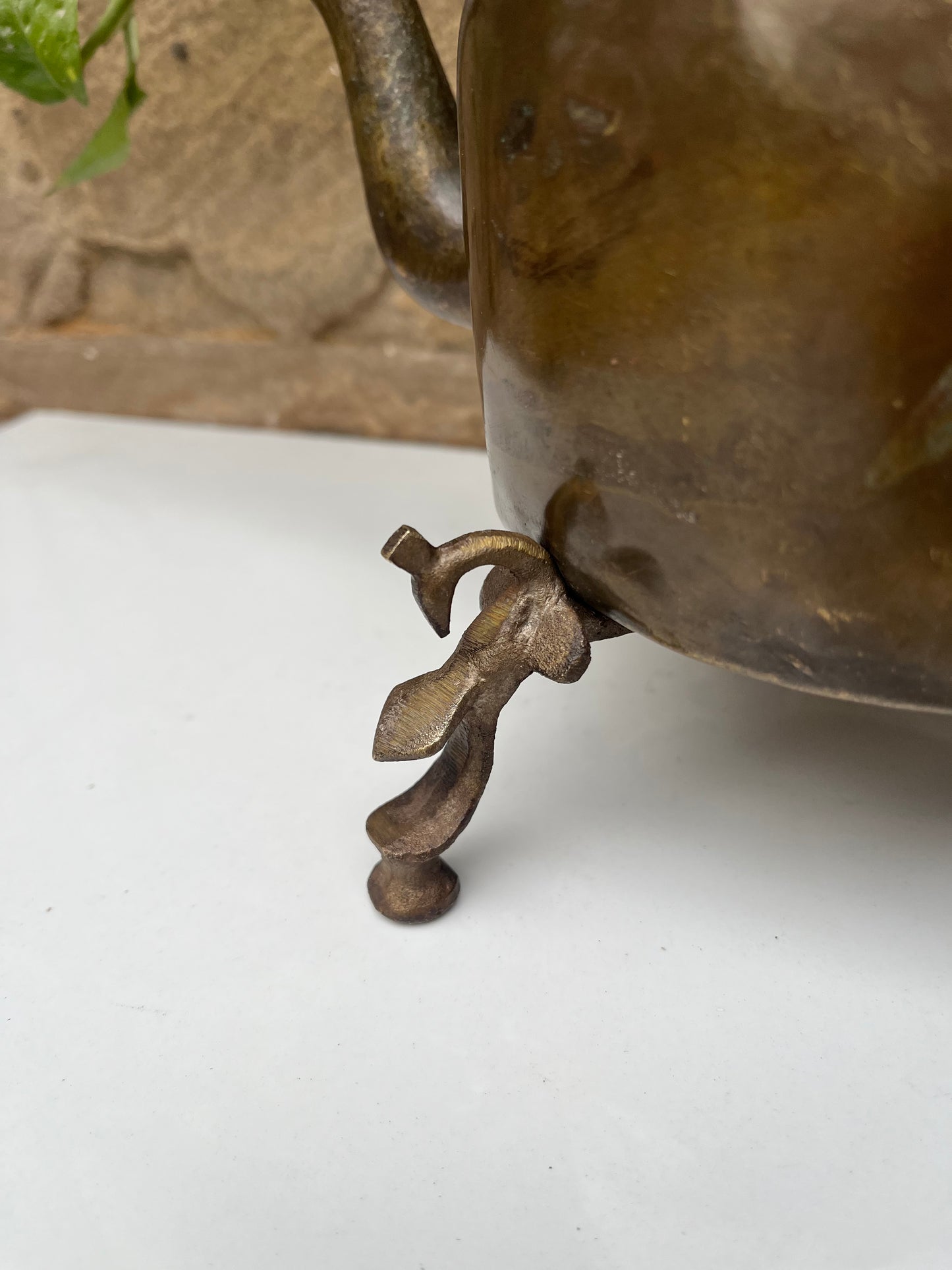 Old Brass Tea Cattle/ Pot