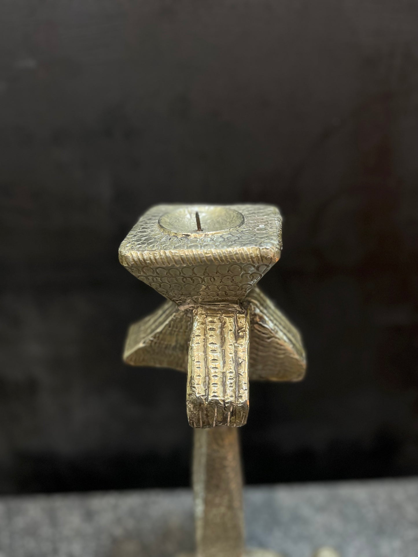 Vintage German Silver Candle Stand