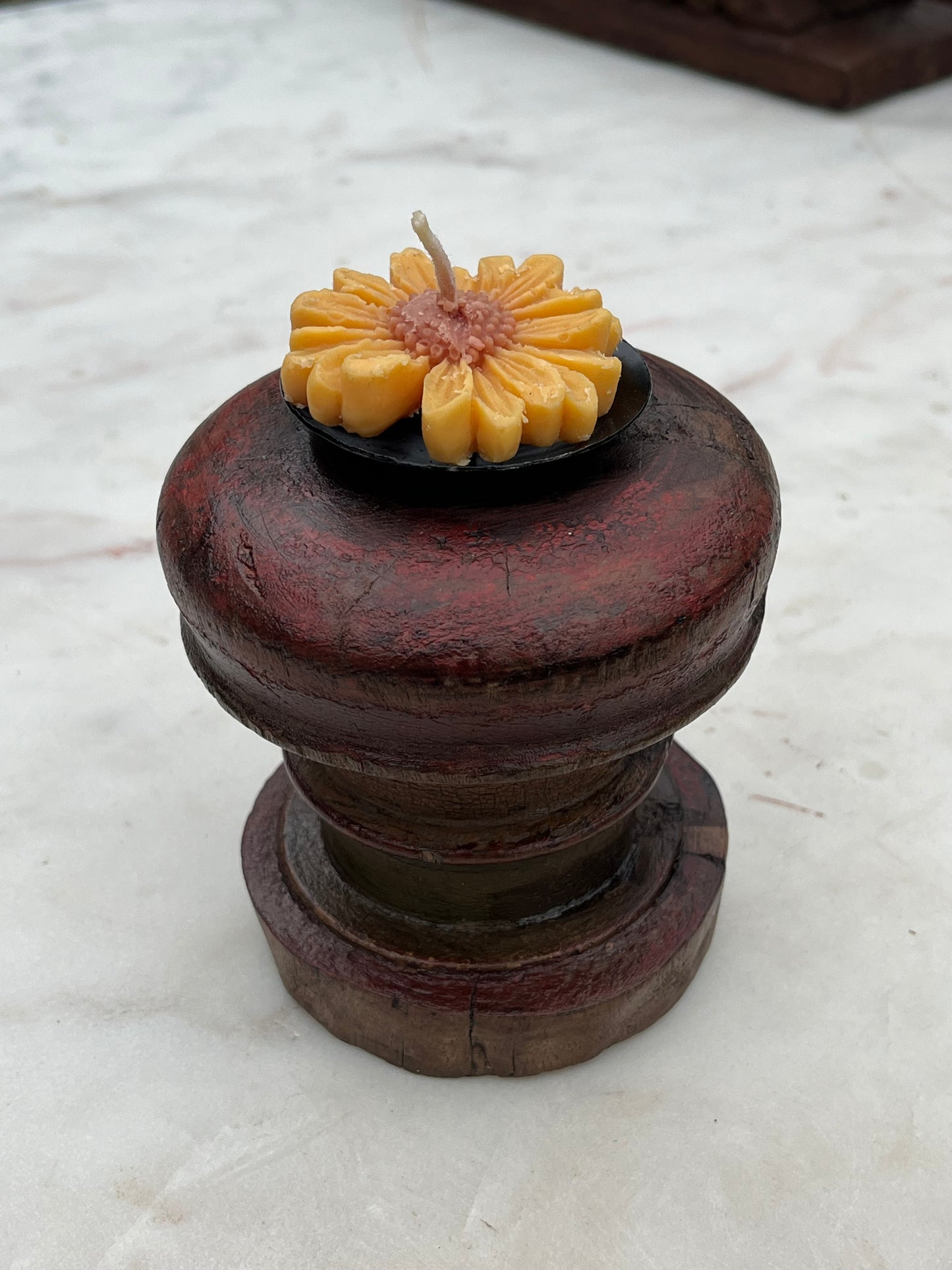 Wood VintageCandle Holder