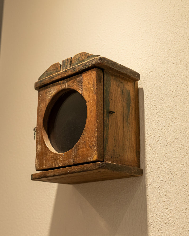 Vintage Wall Clock Box