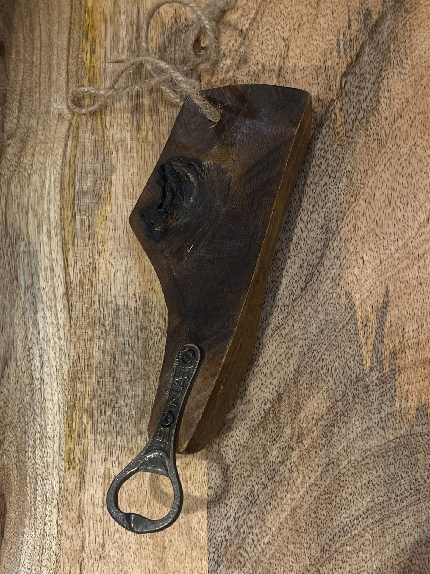 Wooden Bottle Shoe Opener