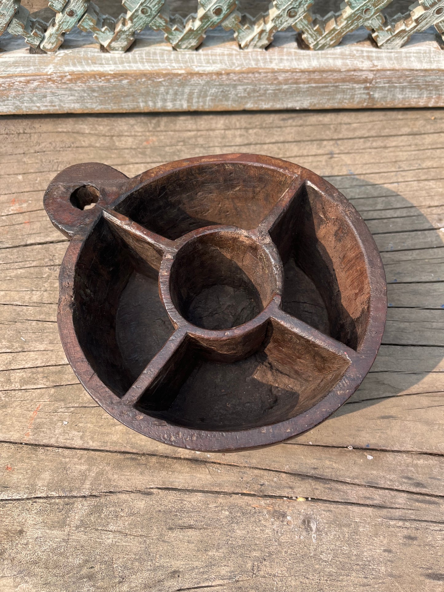 Old Wood Open Spice Box