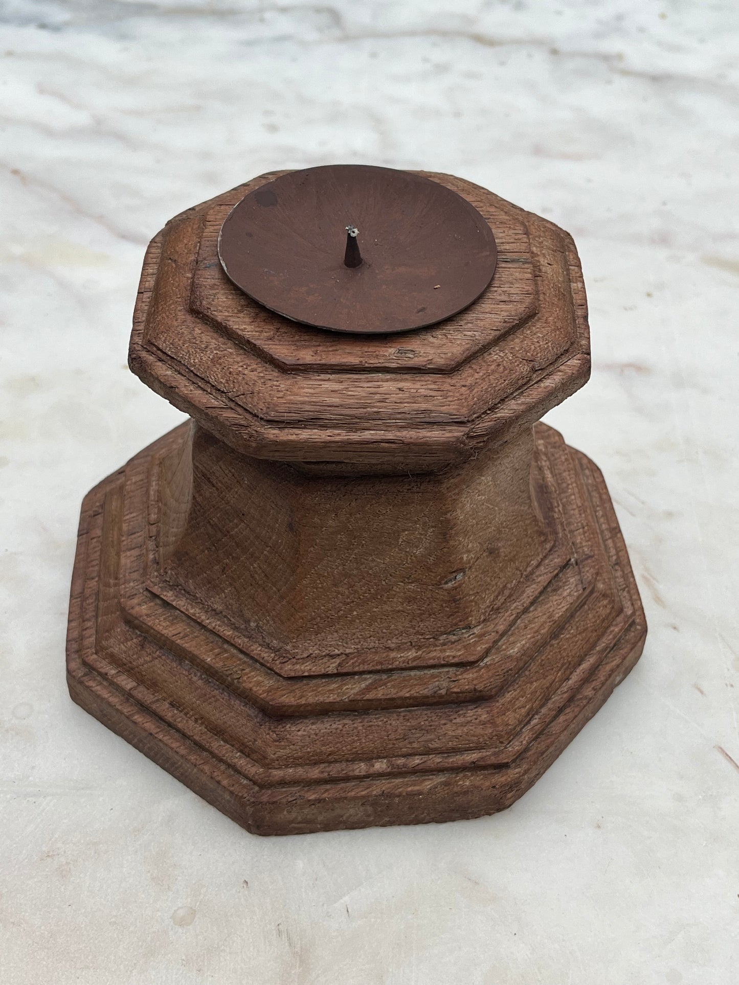 Wood Vintage Candle Stand