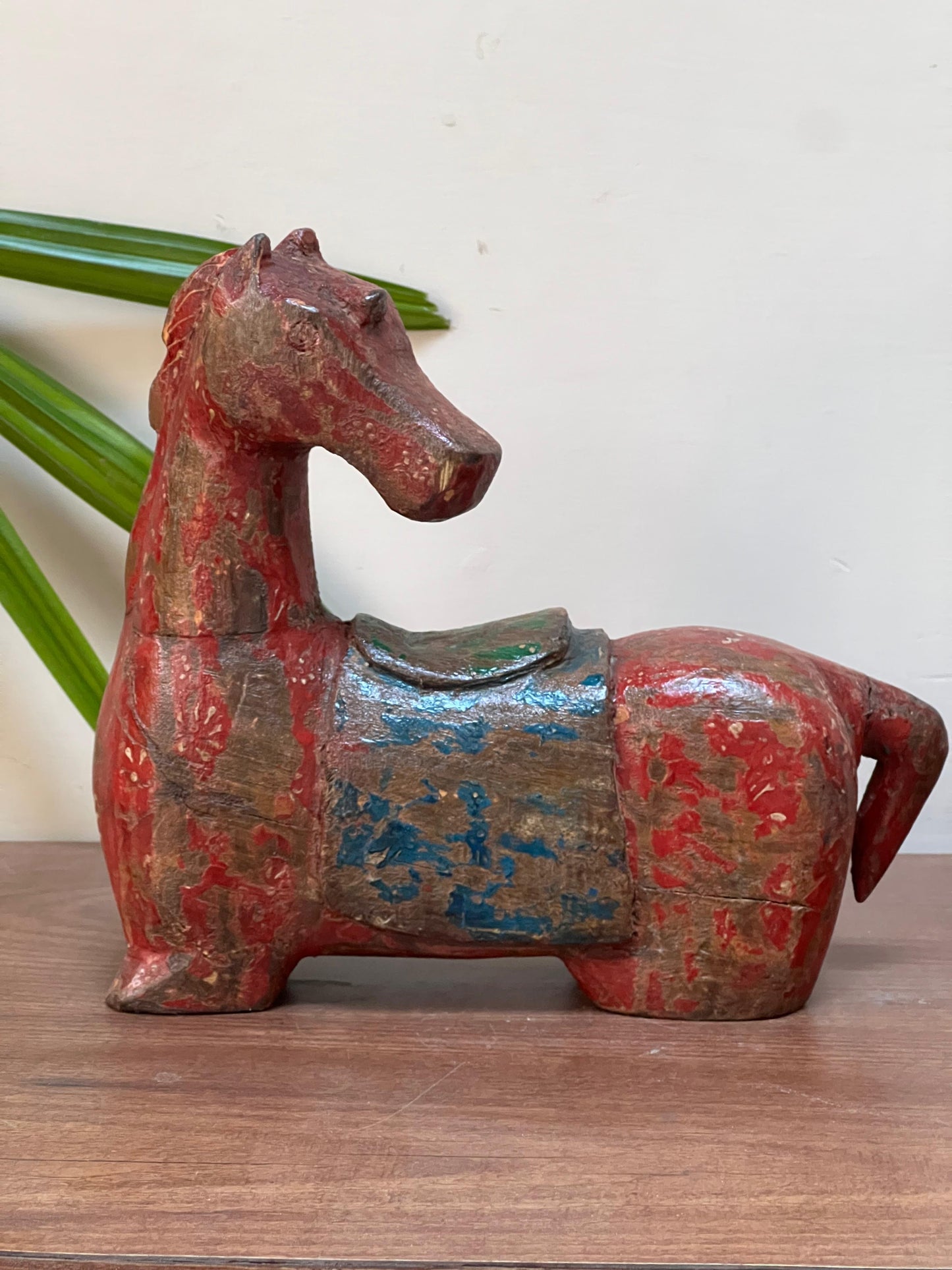 Hand Painted Sitting Horse