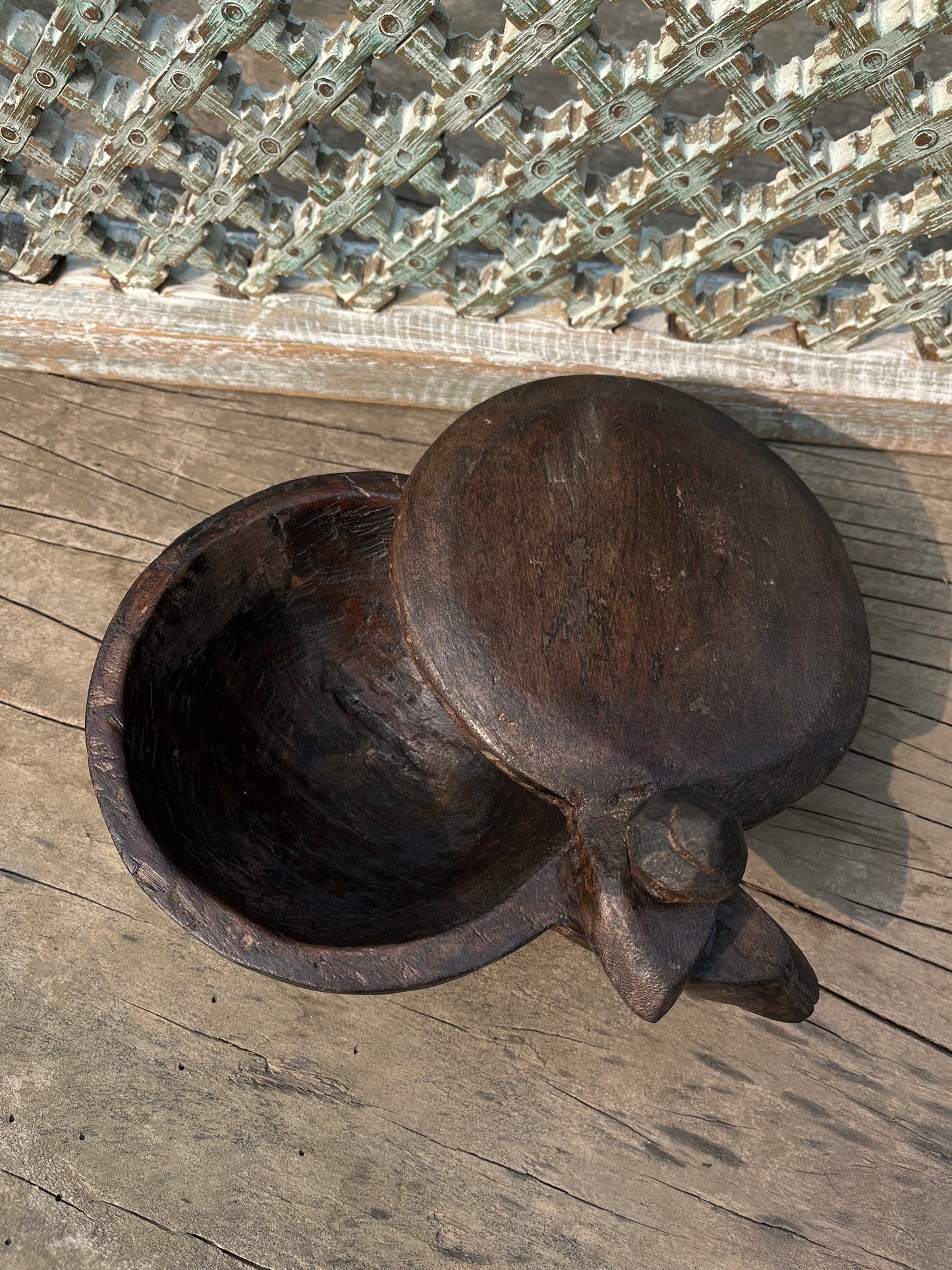 Vintage Round Spice Box