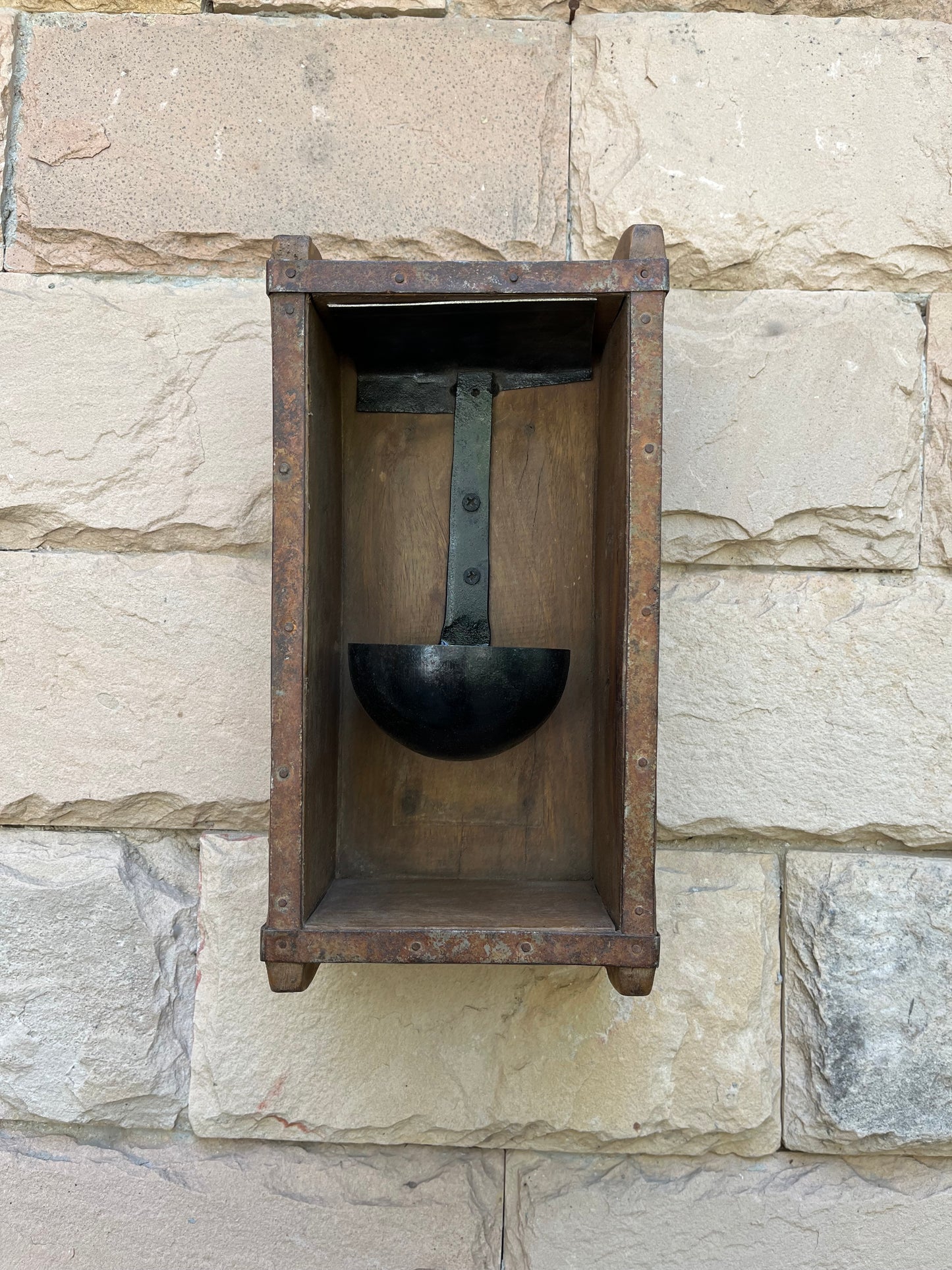 Wooden Wall candle Oil Lamp