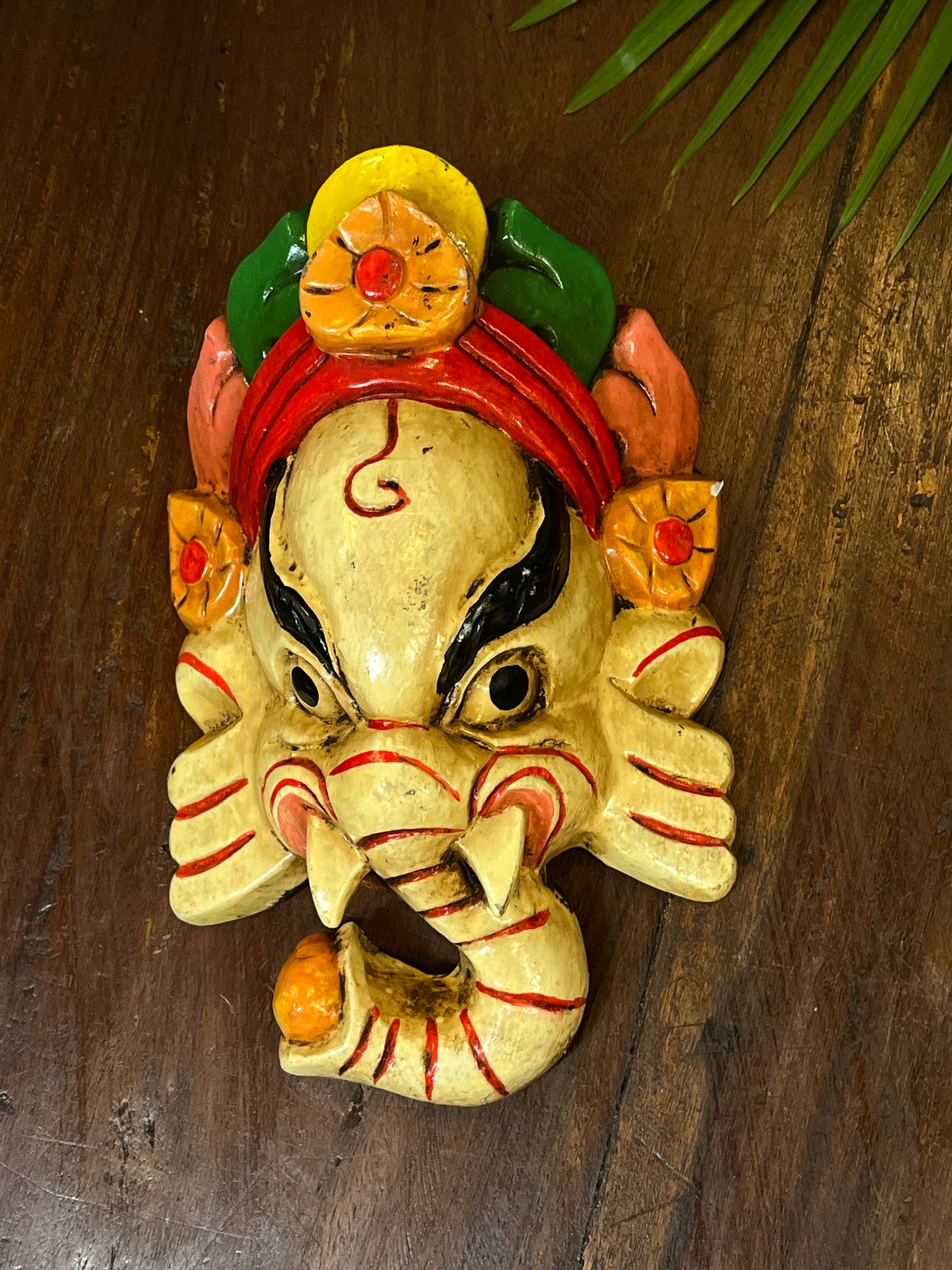Wood Ganesha Mask