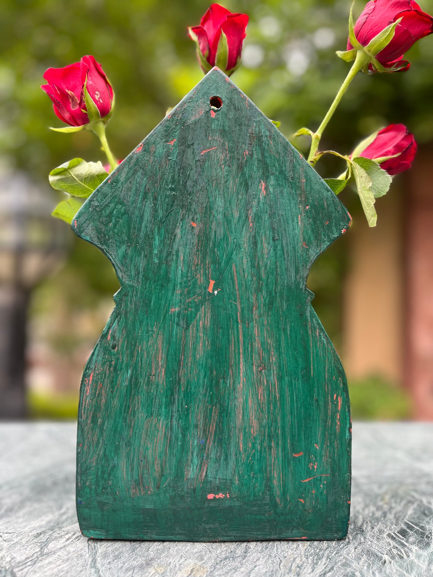 Wall Hanging Green Half Planter