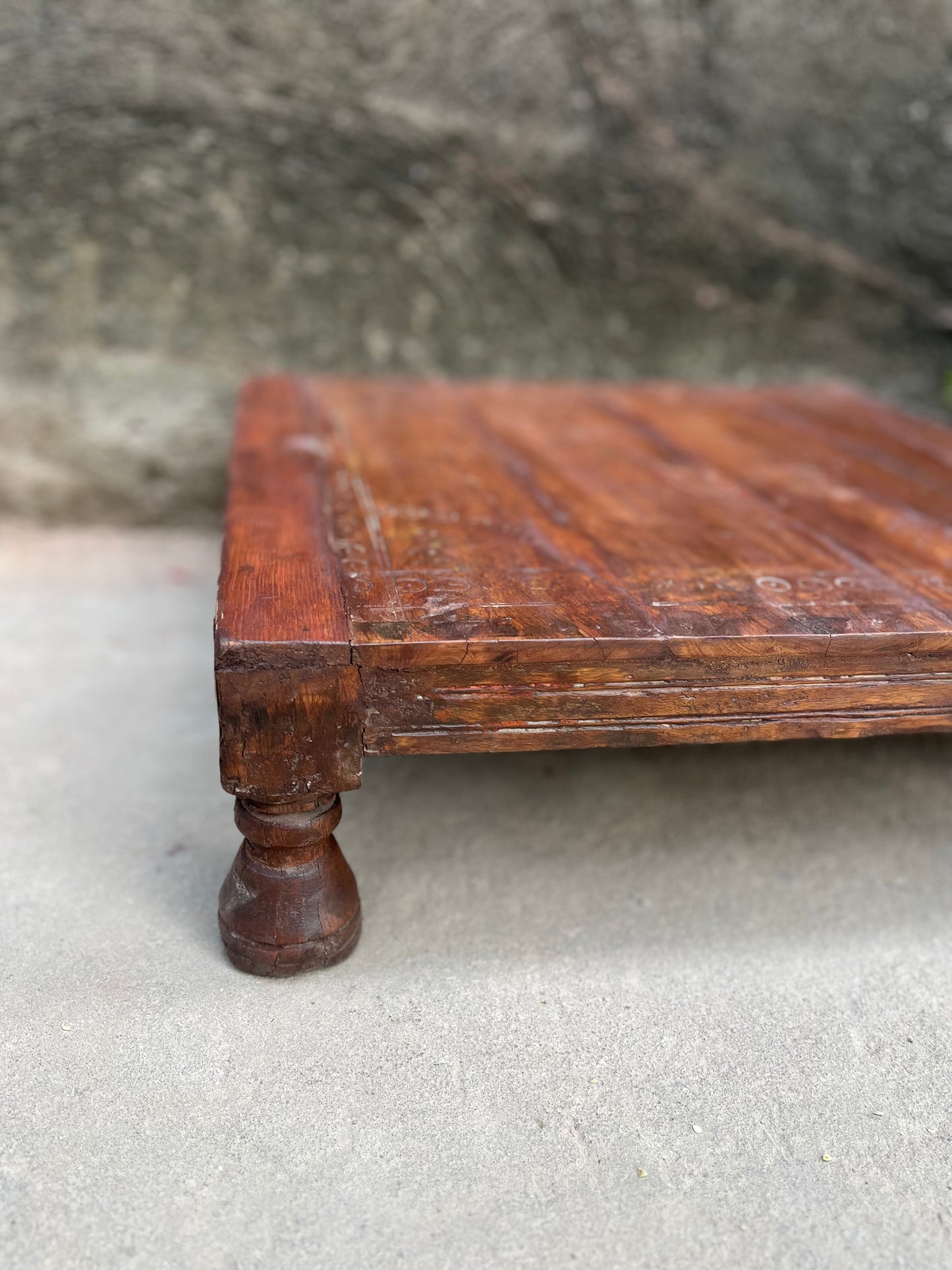 Vintage Wood  Puja Chowki