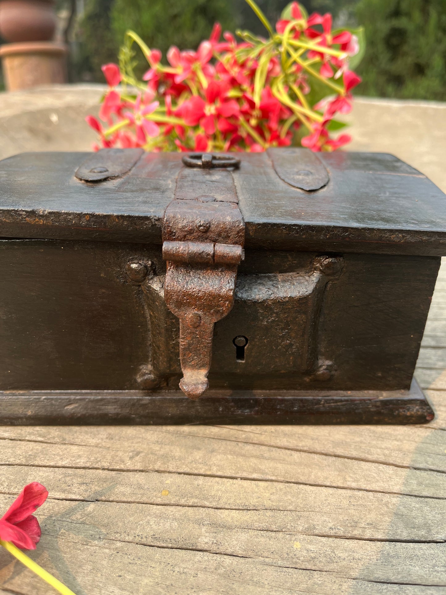 Vintage wood Cash Box