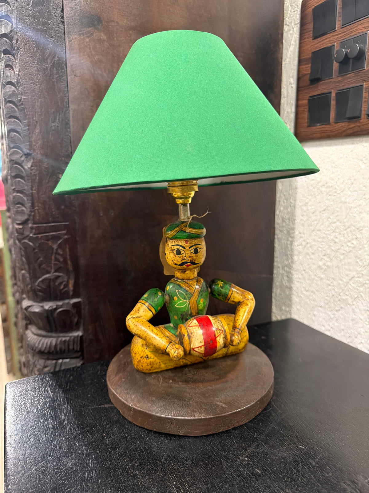 Wooden Muscian Lamp 