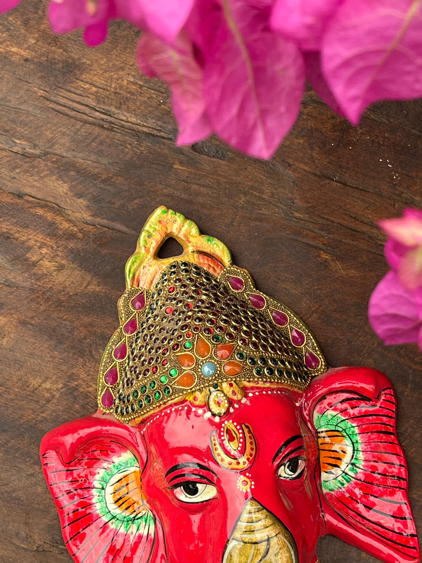 Metal Lord Ganesha Face Mask