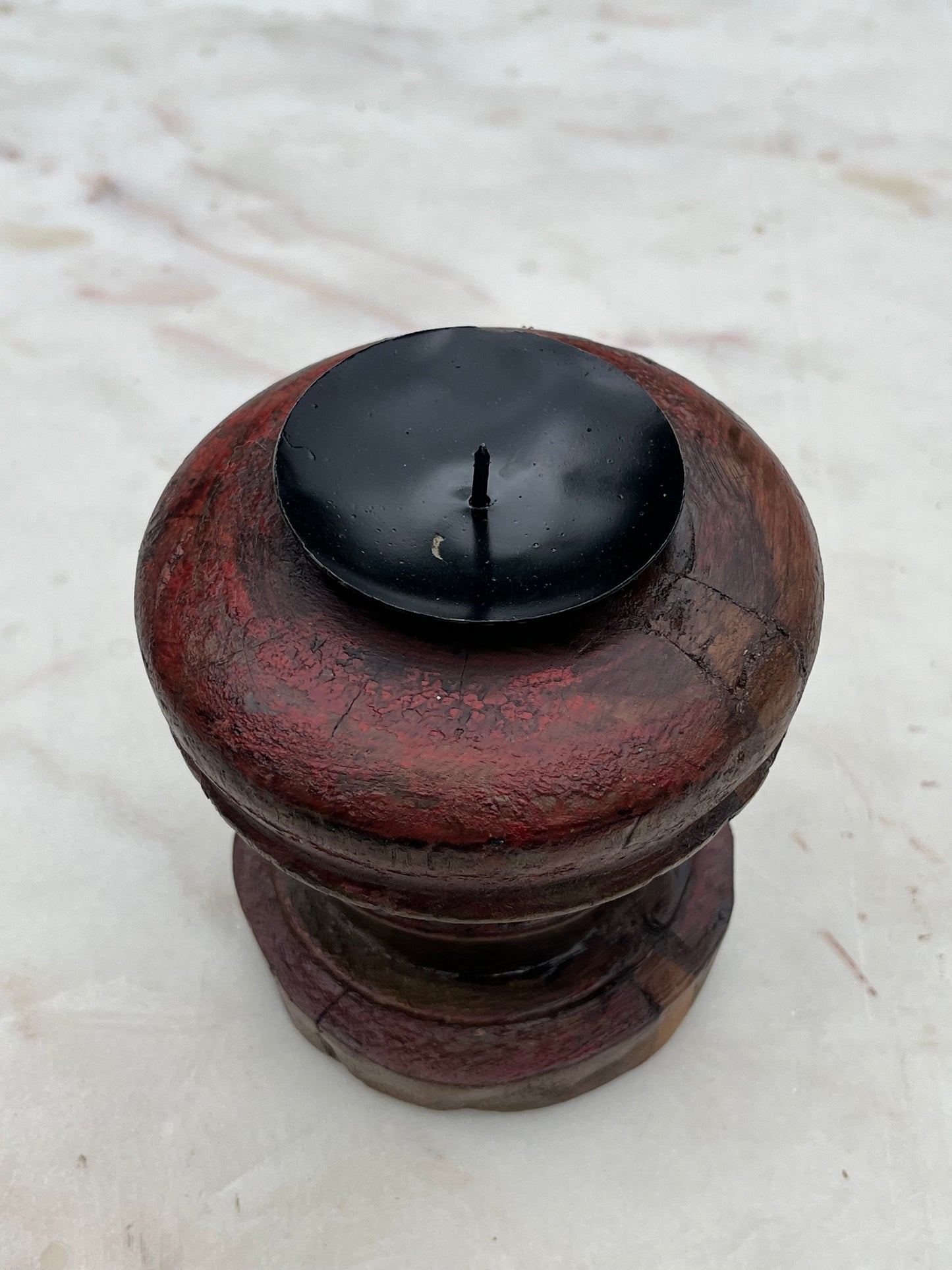 Wood VintageCandle Holder
