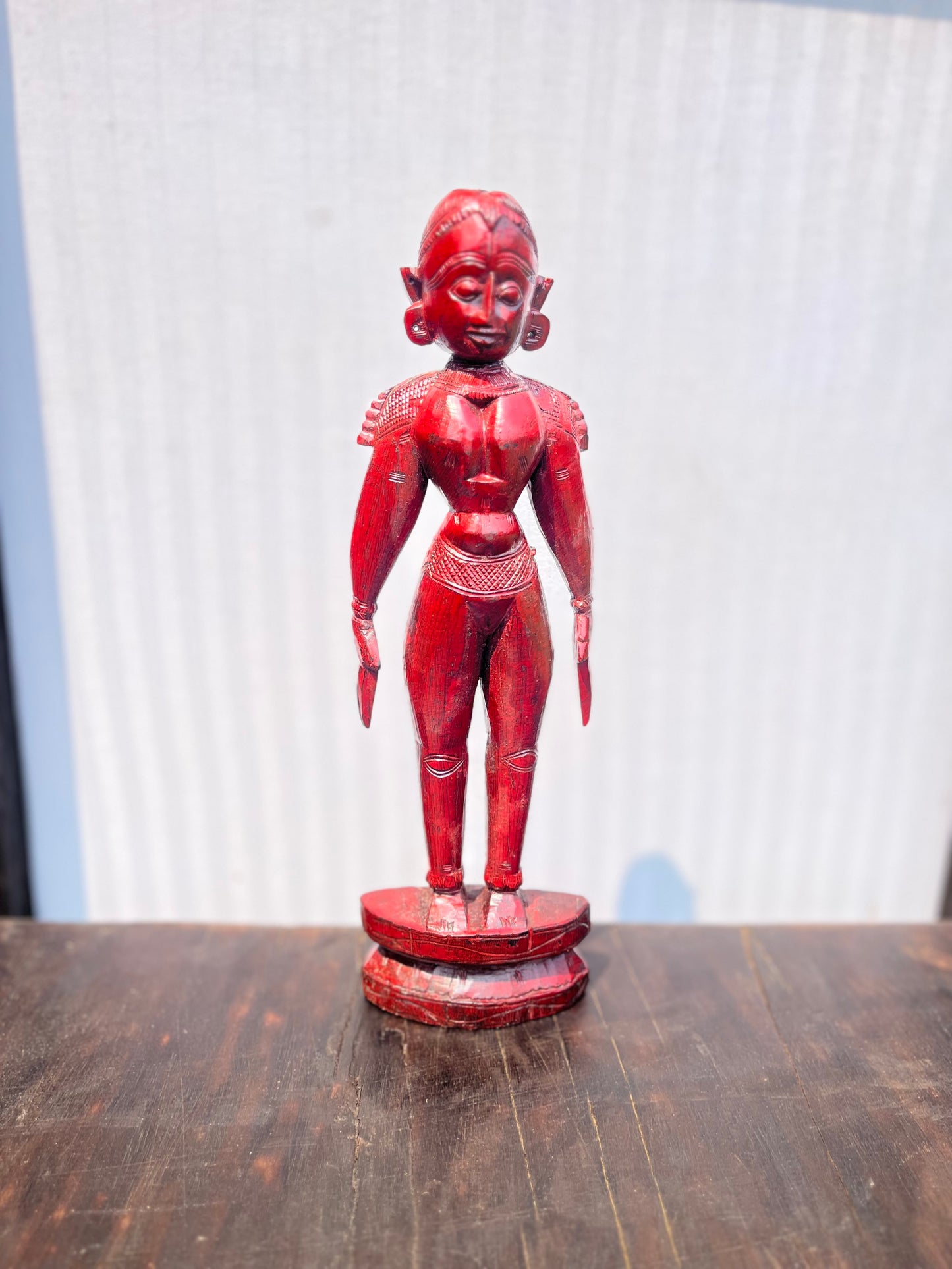Vintage Wood Colour Marapachi Figure