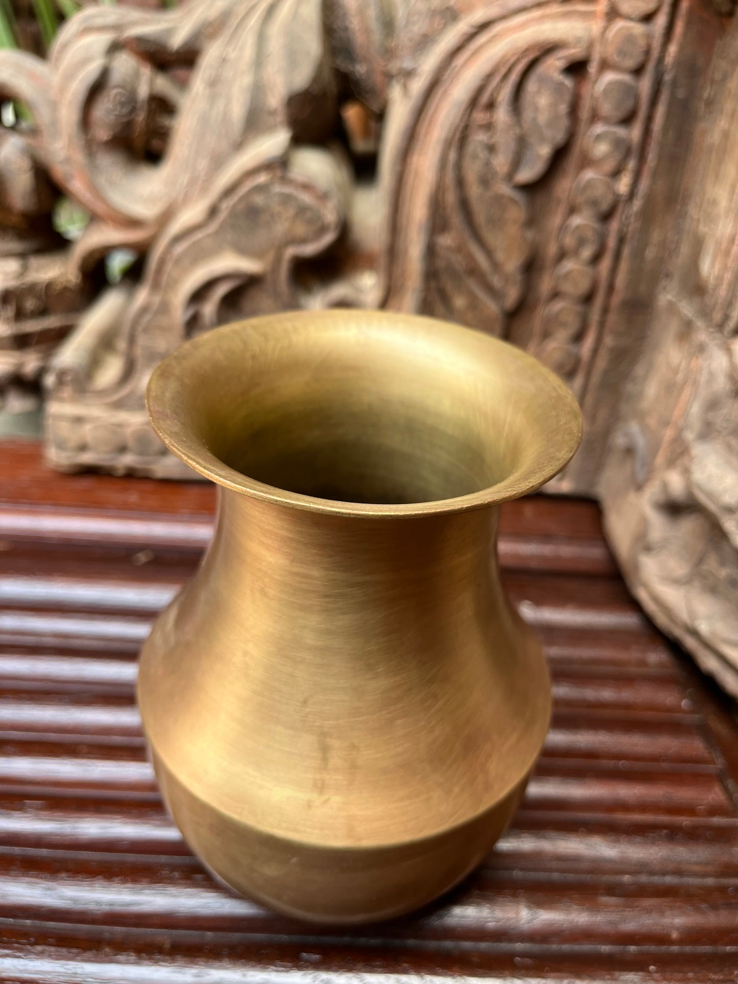 Brass Vintage Flower Pot