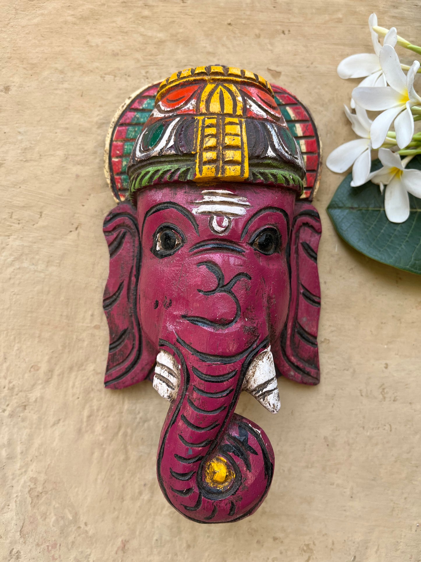 Hand Painted Ganesha Head