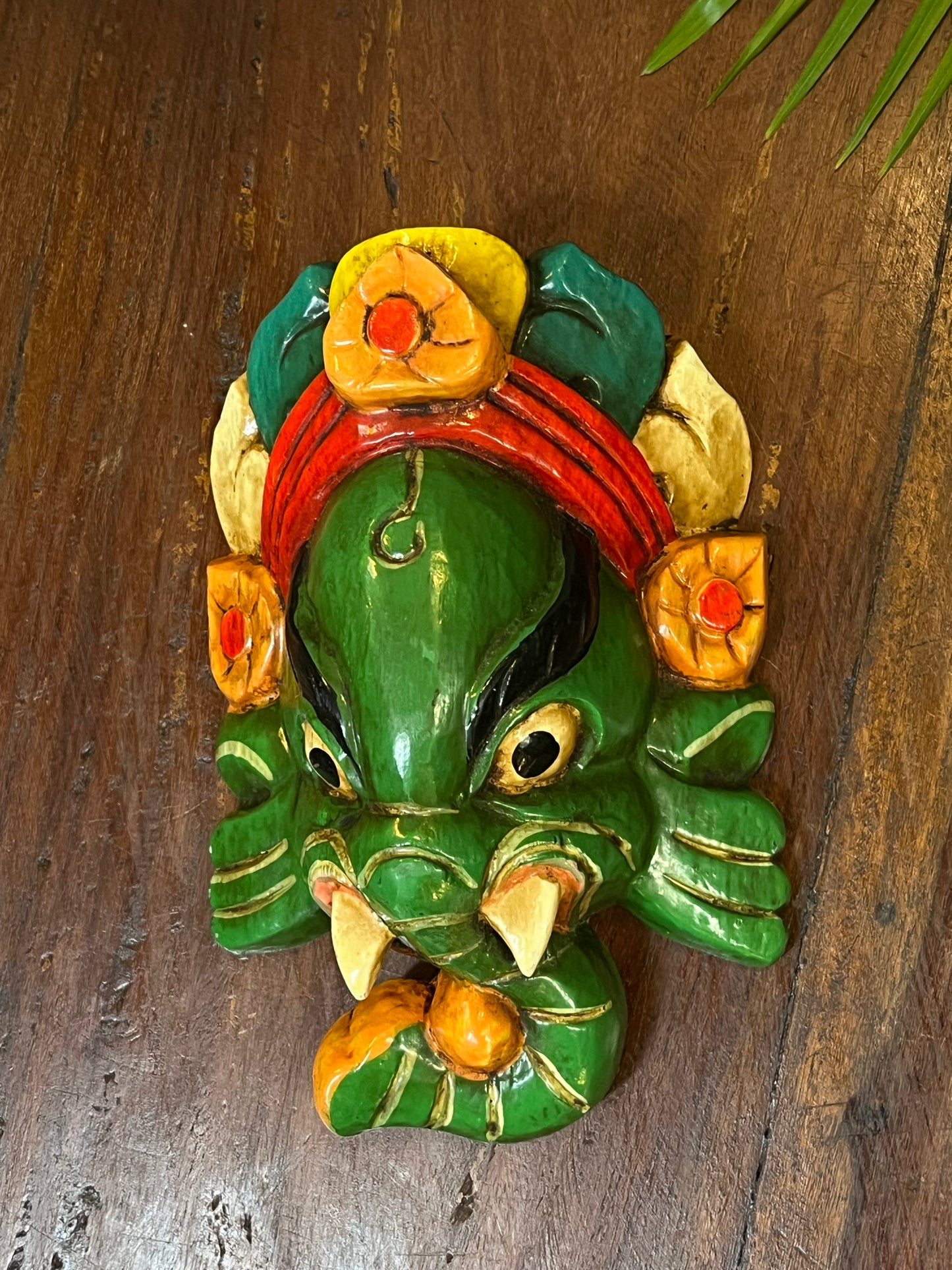 Wood Ganesha mask