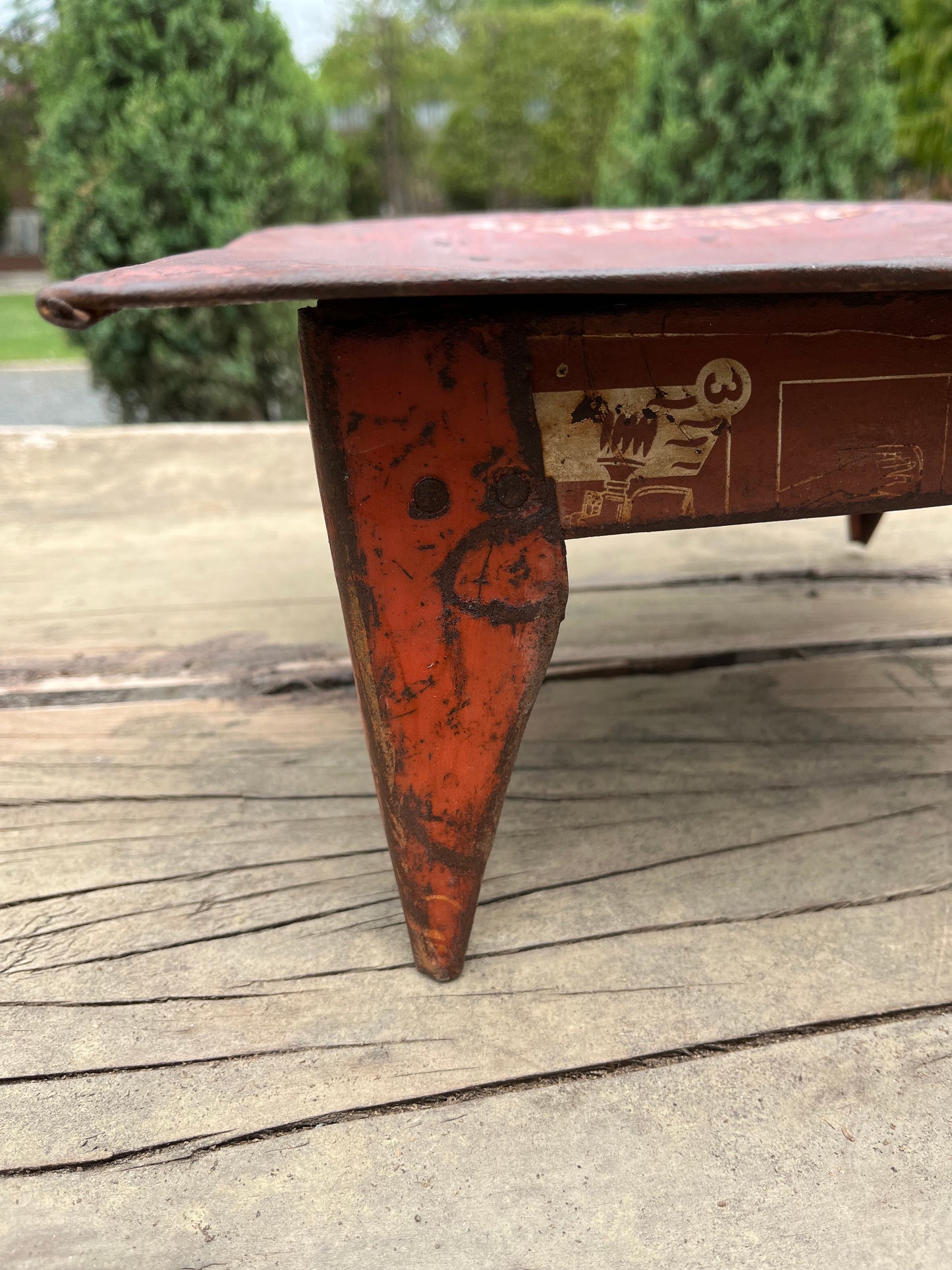 Vintage Iron Chowki Stool