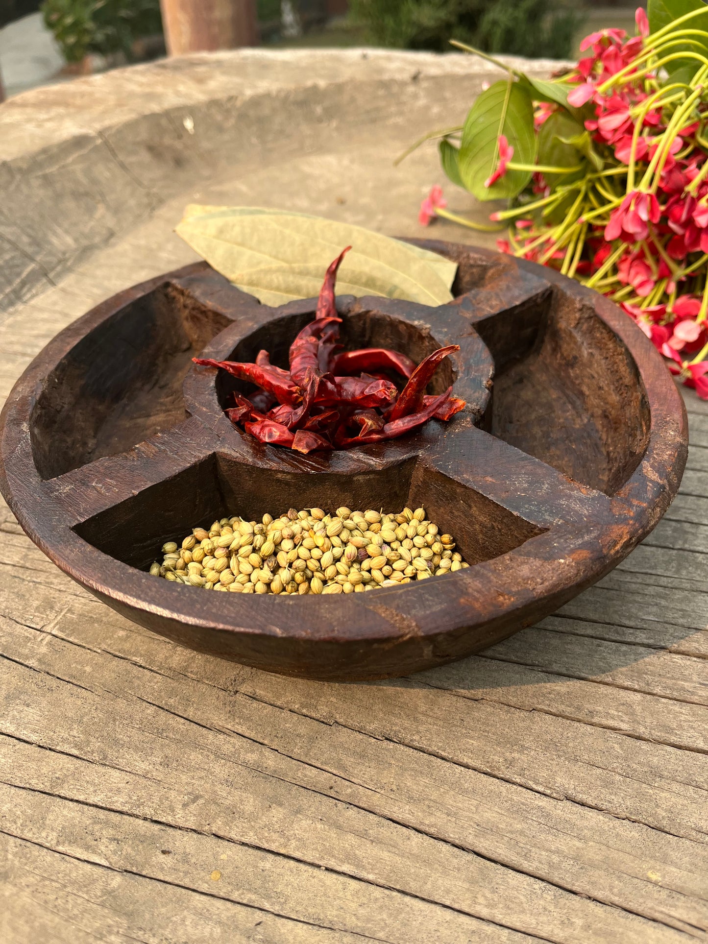 Old wooden Spice Box