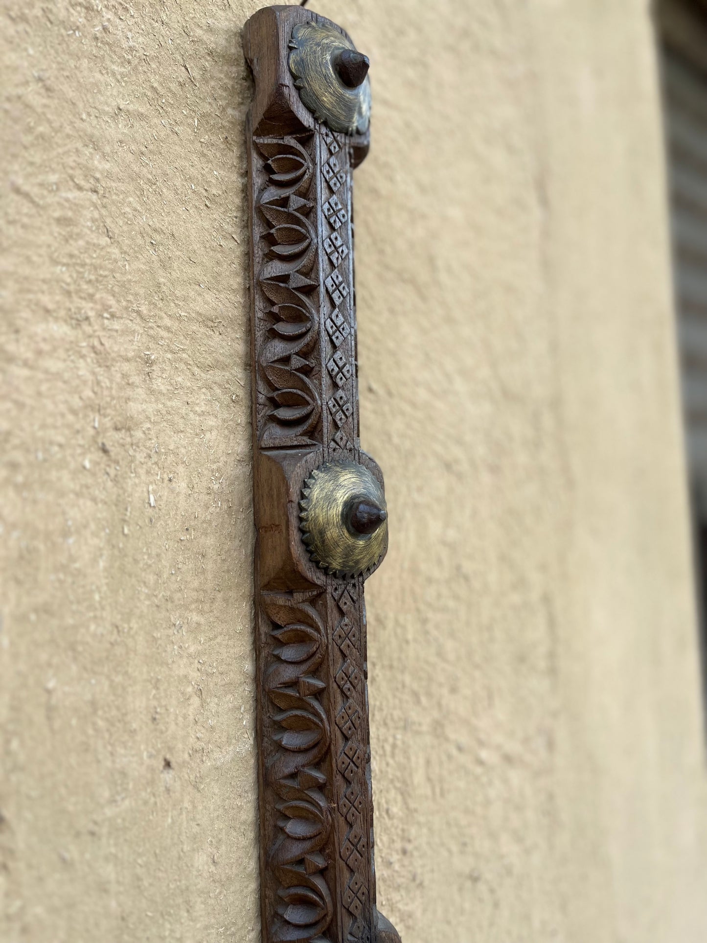 Vintage Carved Wall Long Panel