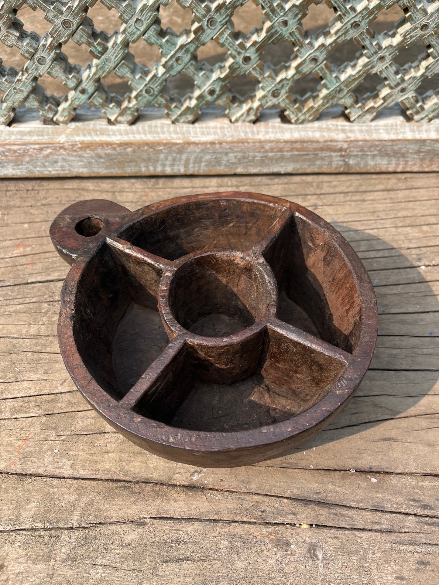 Old Wood Open Spice Box