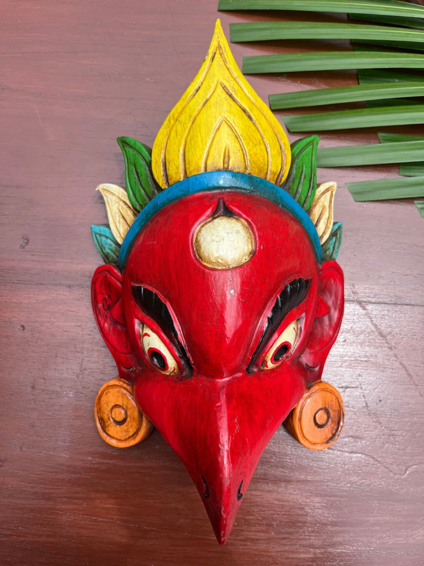 Hand Painted Garud Mask