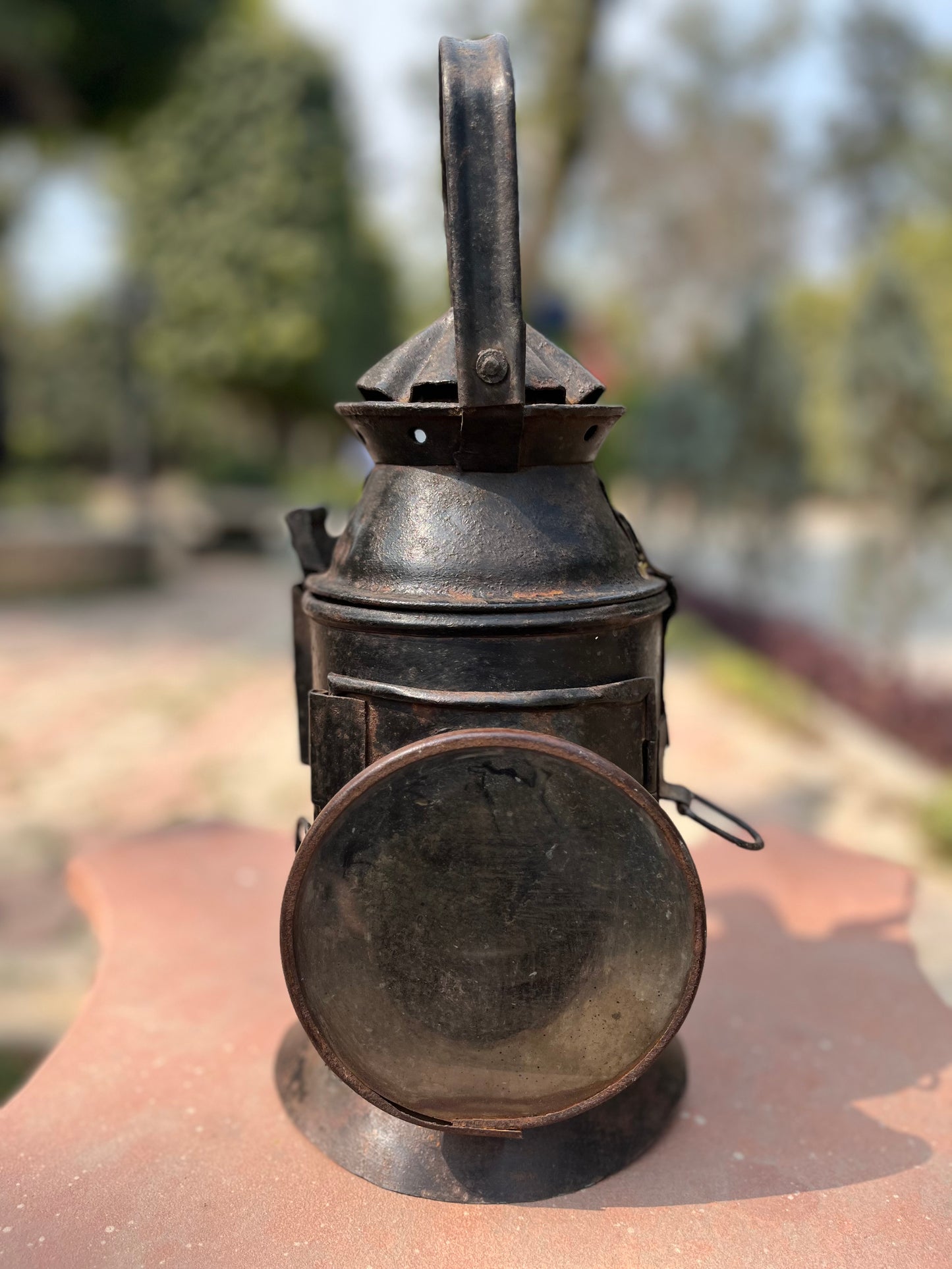 Vintage Iron Ship Lamp