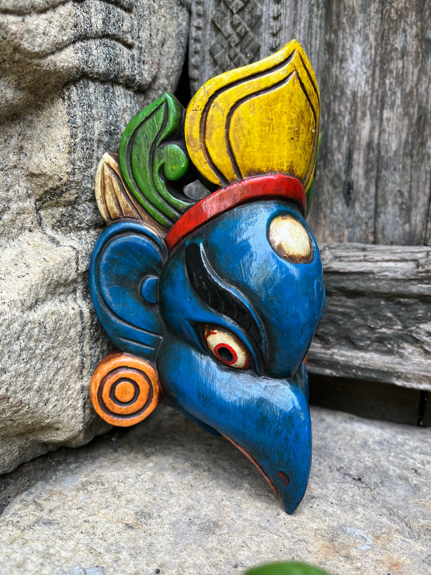 Wooden Garuda Wall Mask