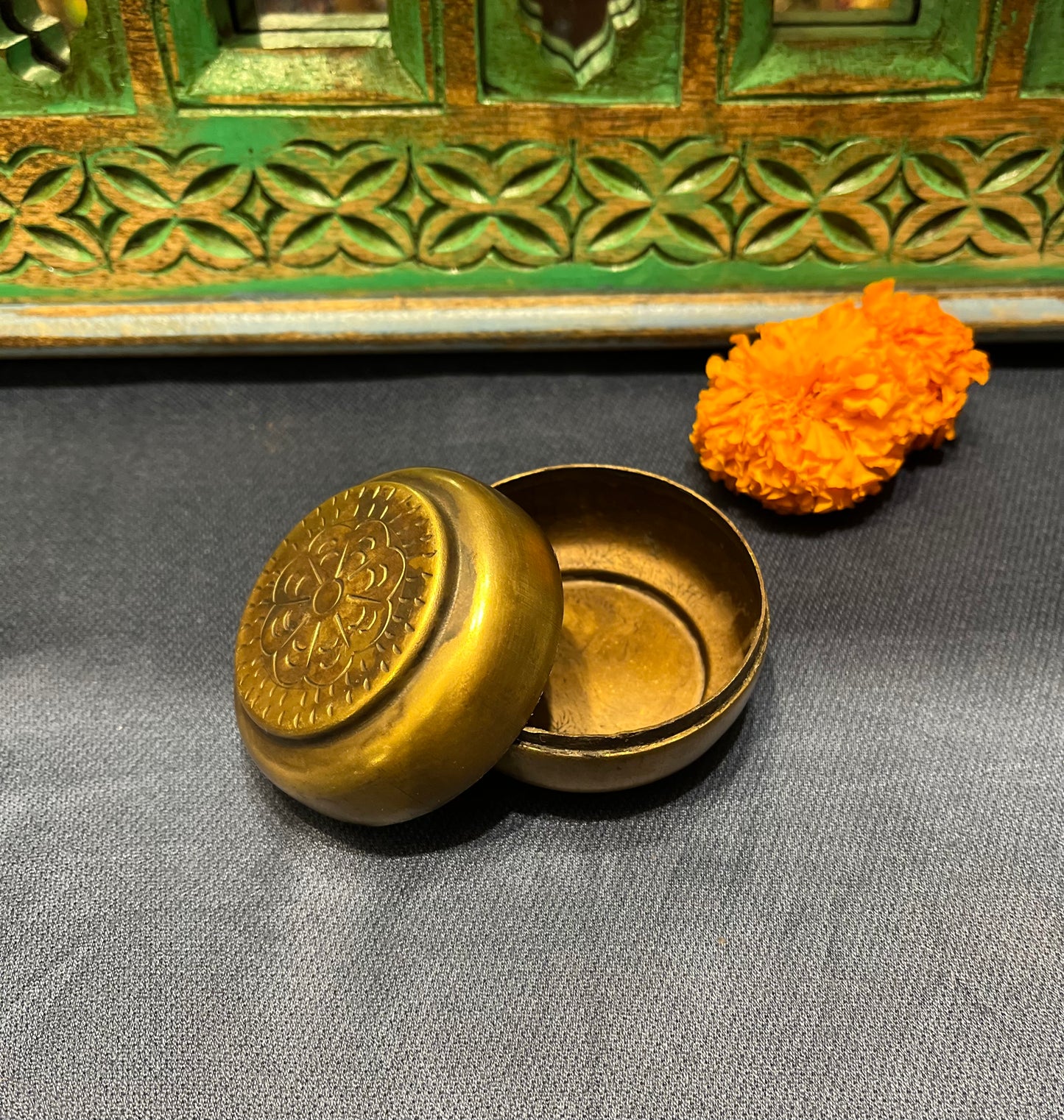 Vintage Small Brass Box