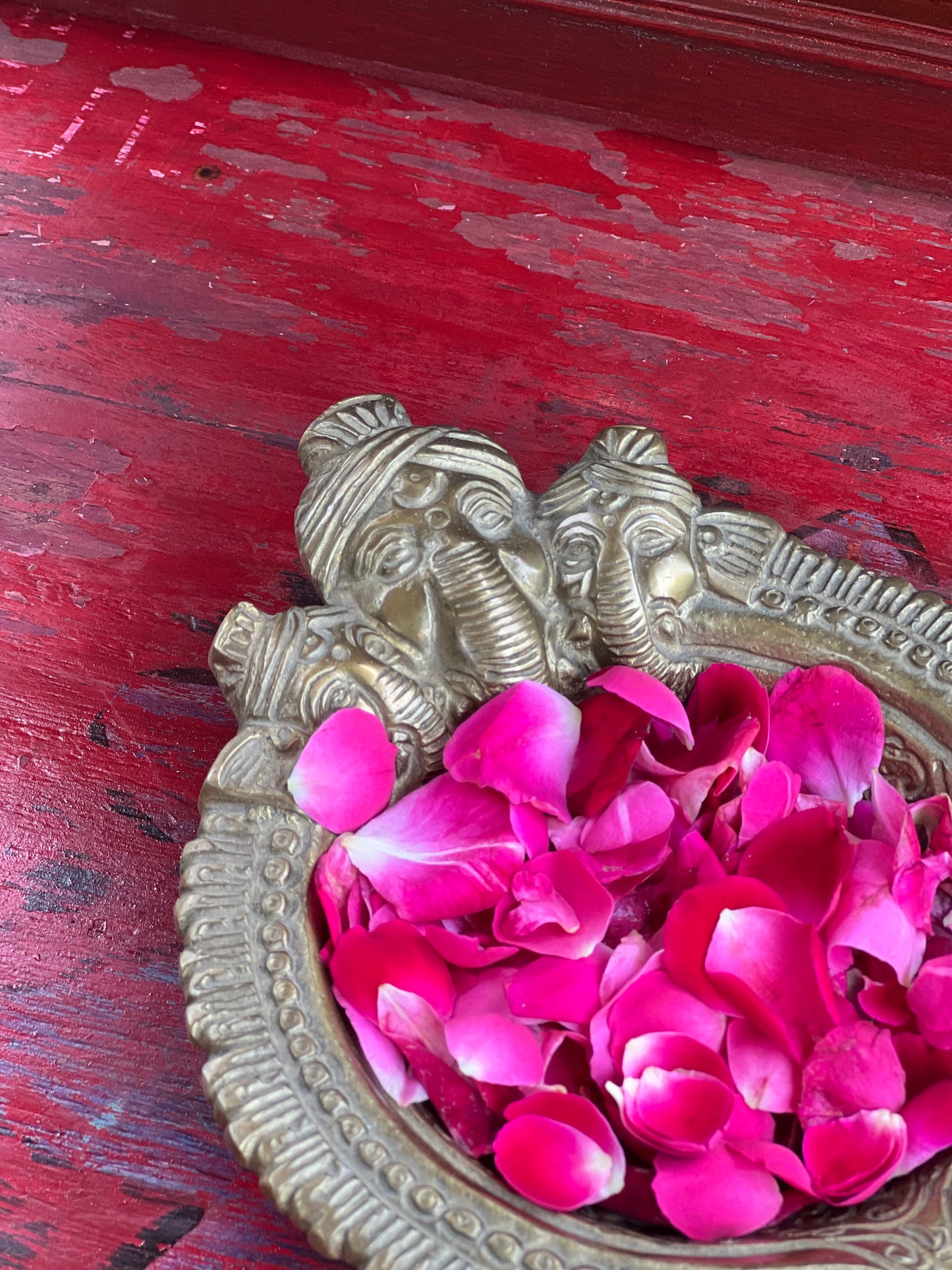 Brass Divine Tortoise Carved Diya