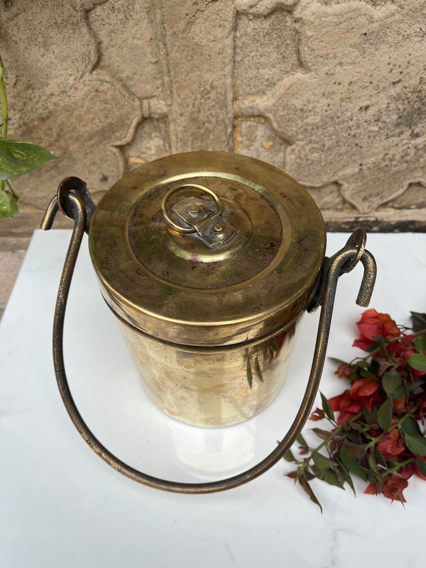 Brass Vintage Milk Box