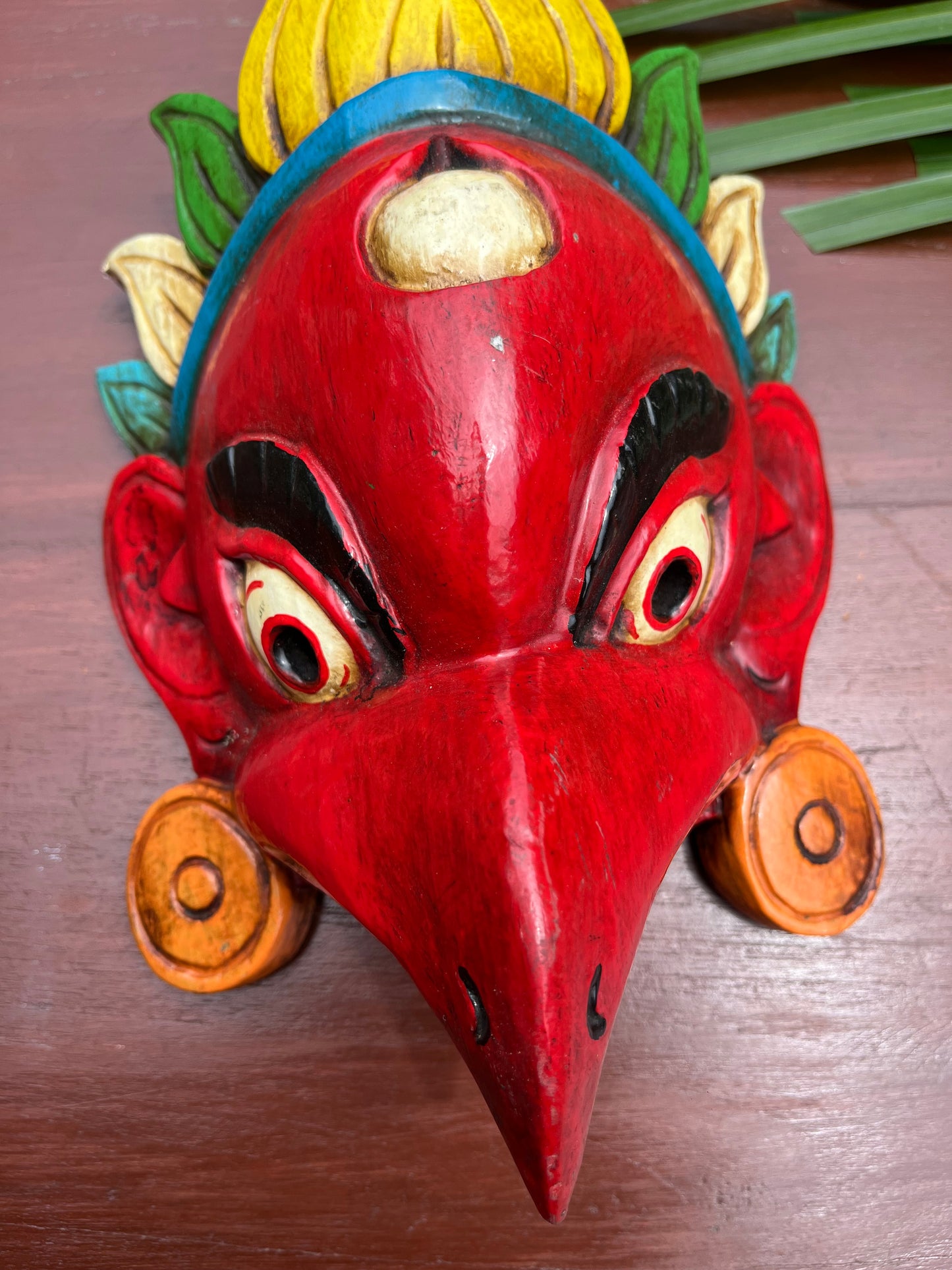 Hand Painted Garud Mask