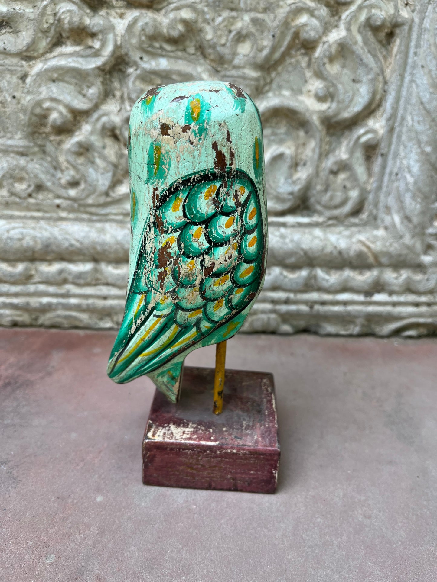 Wood Hand Painted Owl