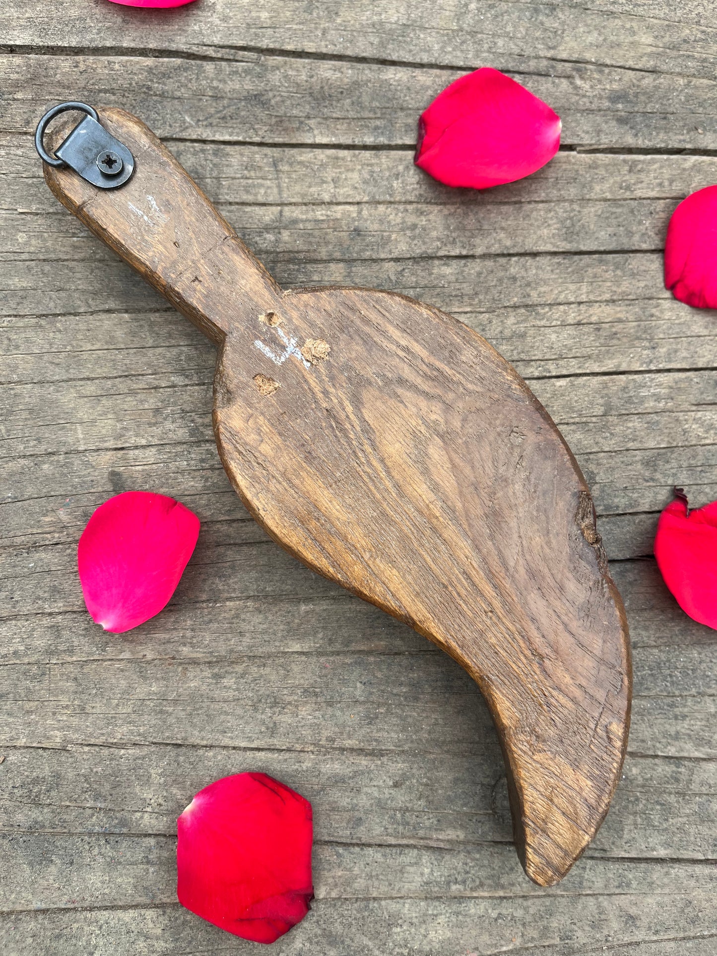 Old Leaf Design Wooden Spoon