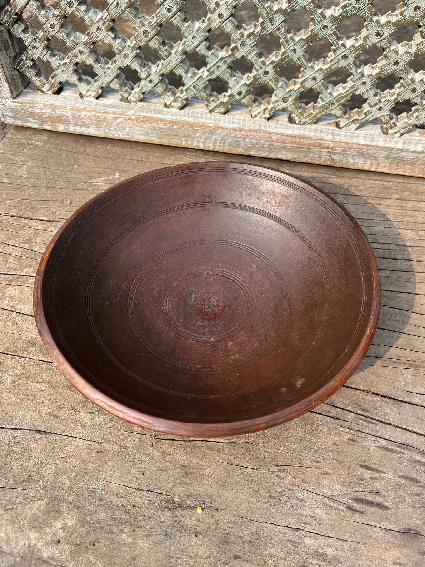 Old Round Plate