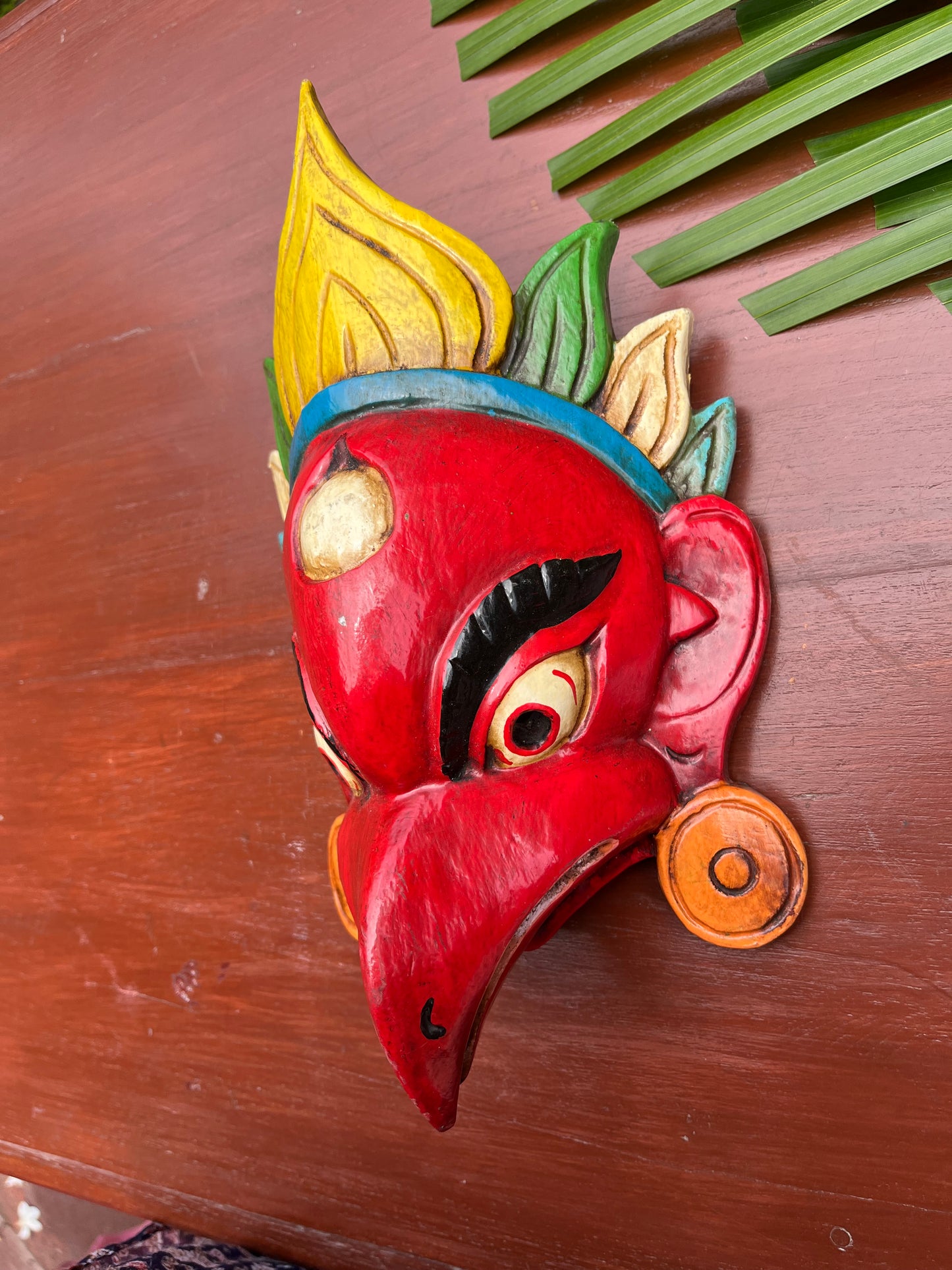 Hand Painted Garud Mask