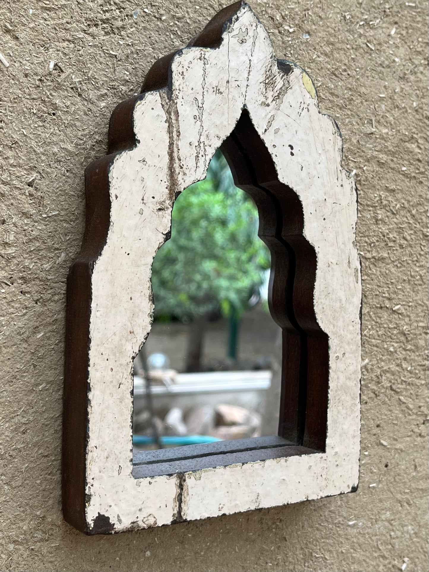 Wood Arch Wall Mirror
