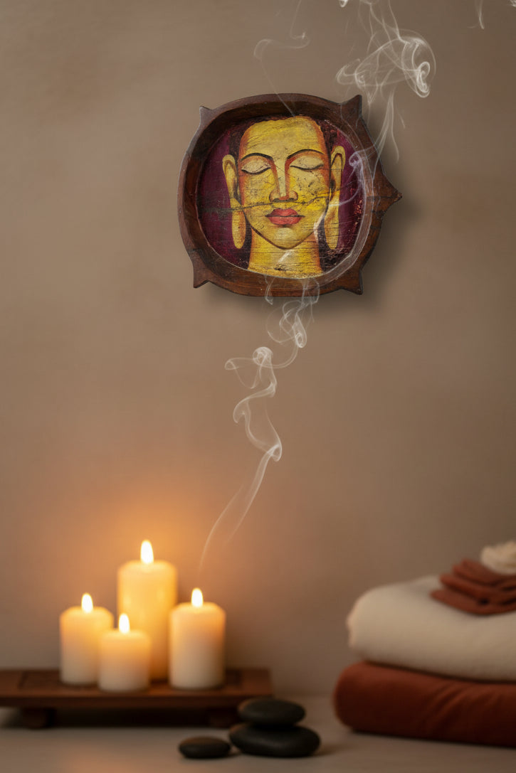 Hand Painted Budha wall Decor