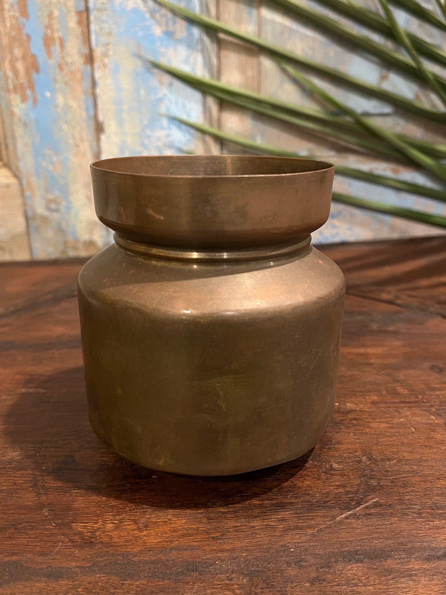 Old Brass Planter