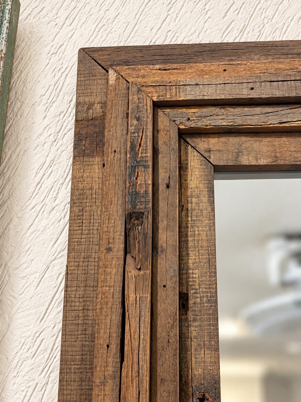 Wooden Long Mirror 