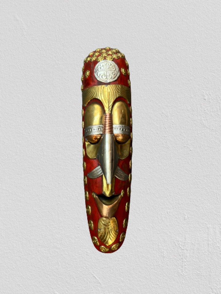 Wooden Nepali Face Mask