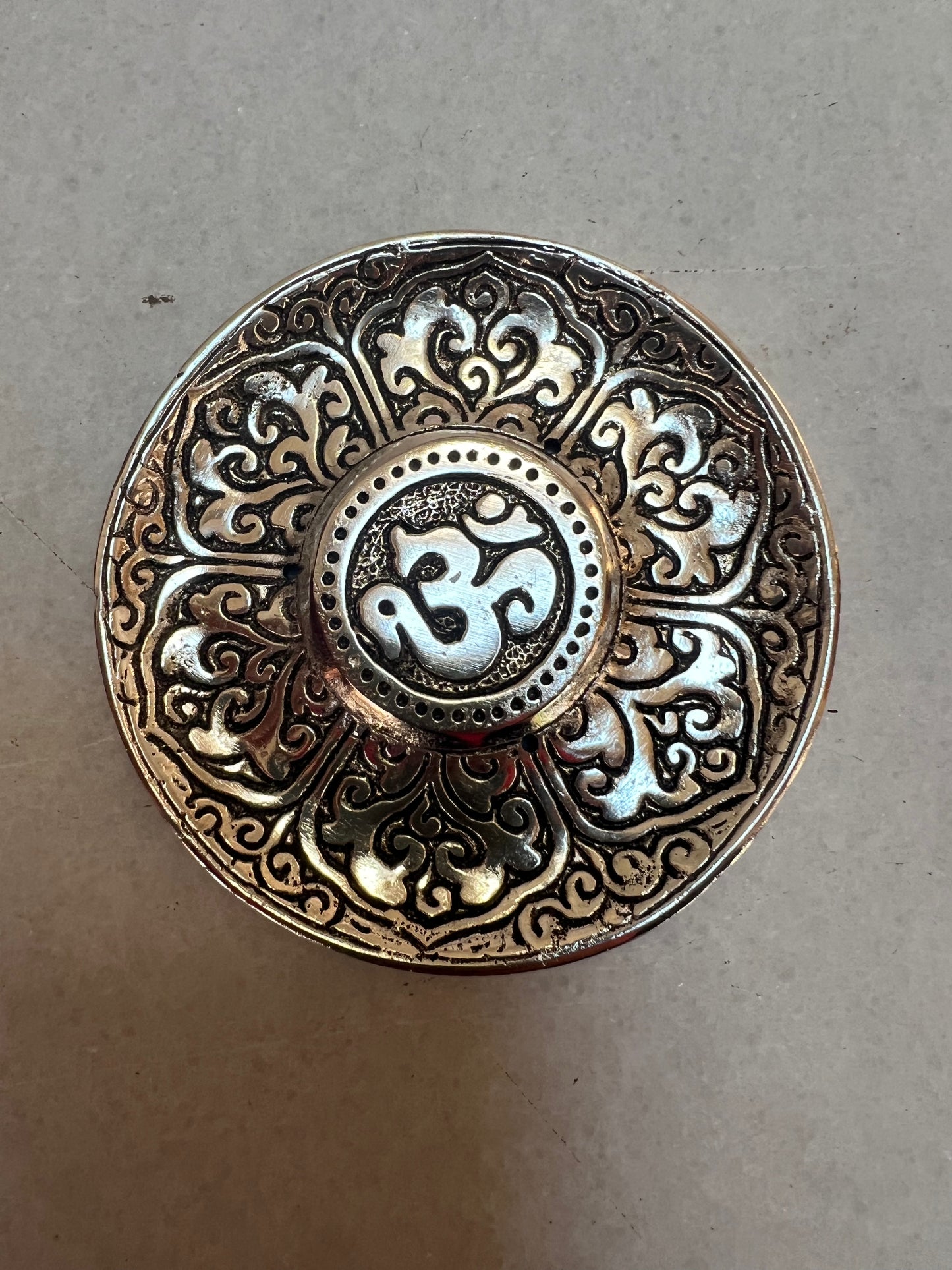 Metal Om Incense Stick Holder