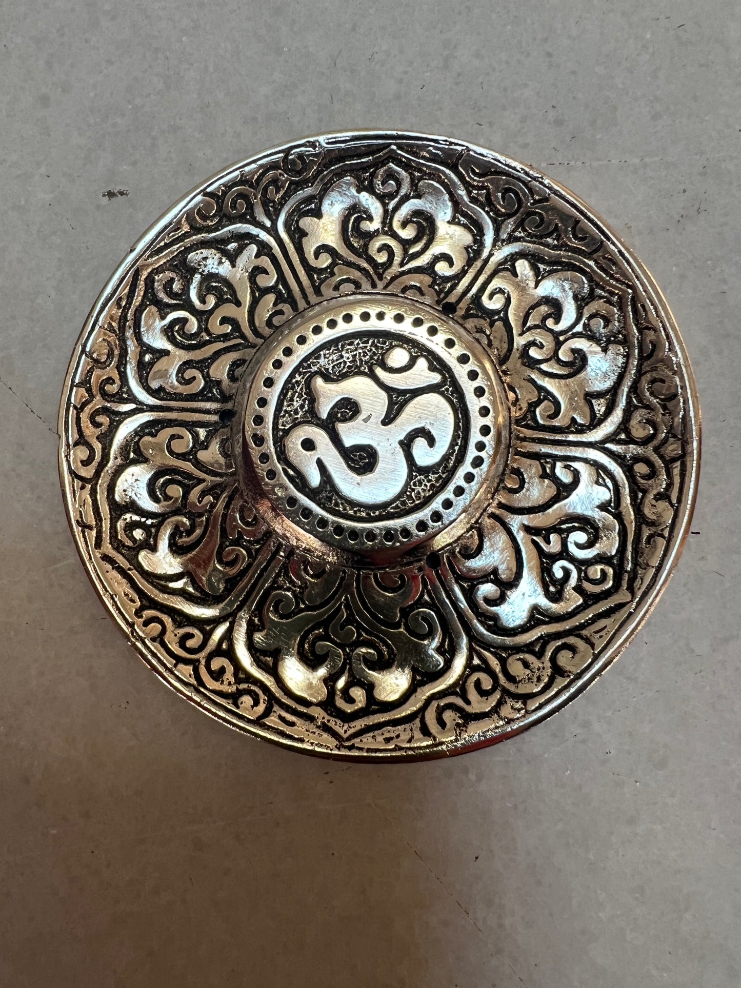 Metal Om Incense Stick Holder