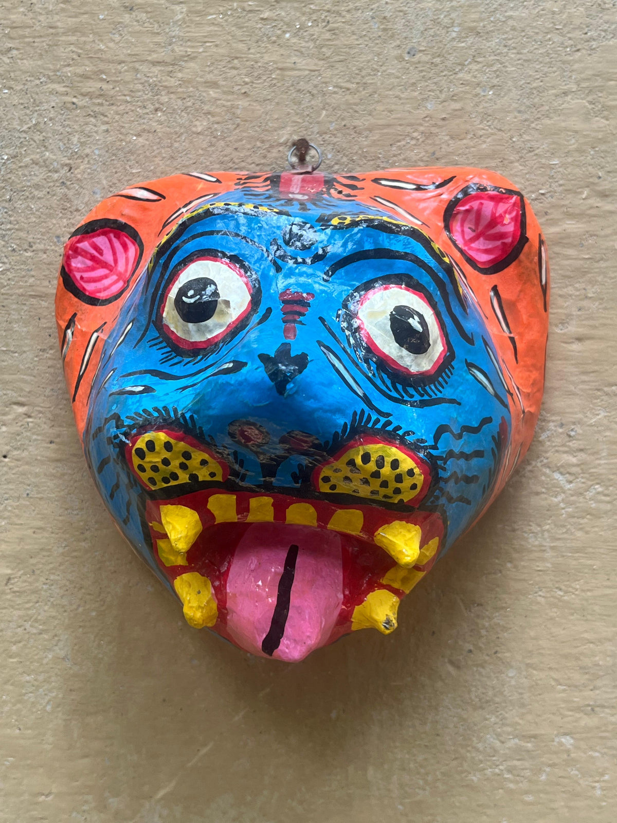 Hand Painted Tiger Wall Mask