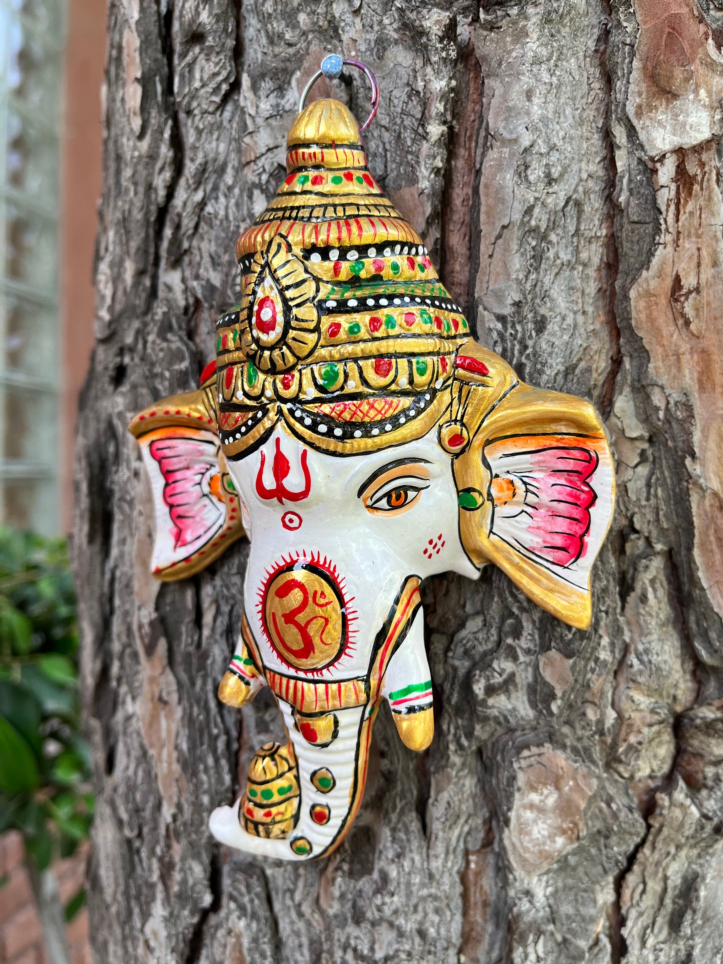 Metal Ganesha Wall Face Mask
