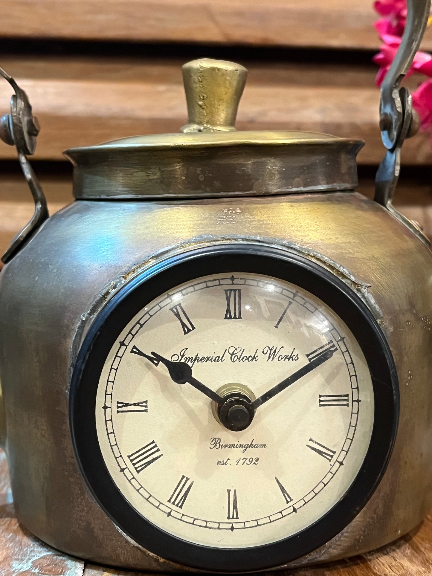 Brass Vintage Kettle Clock