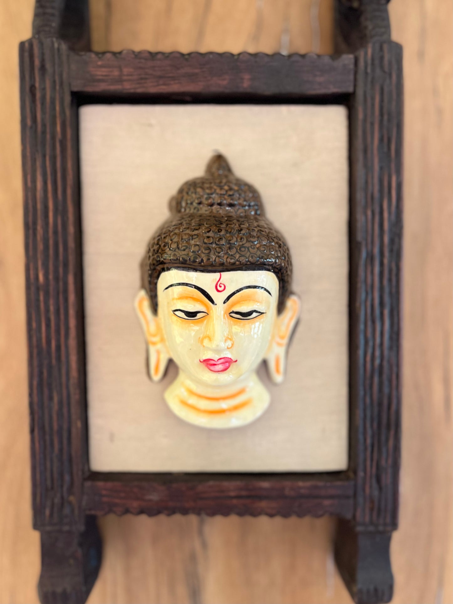 Wood Wall Budha Frame